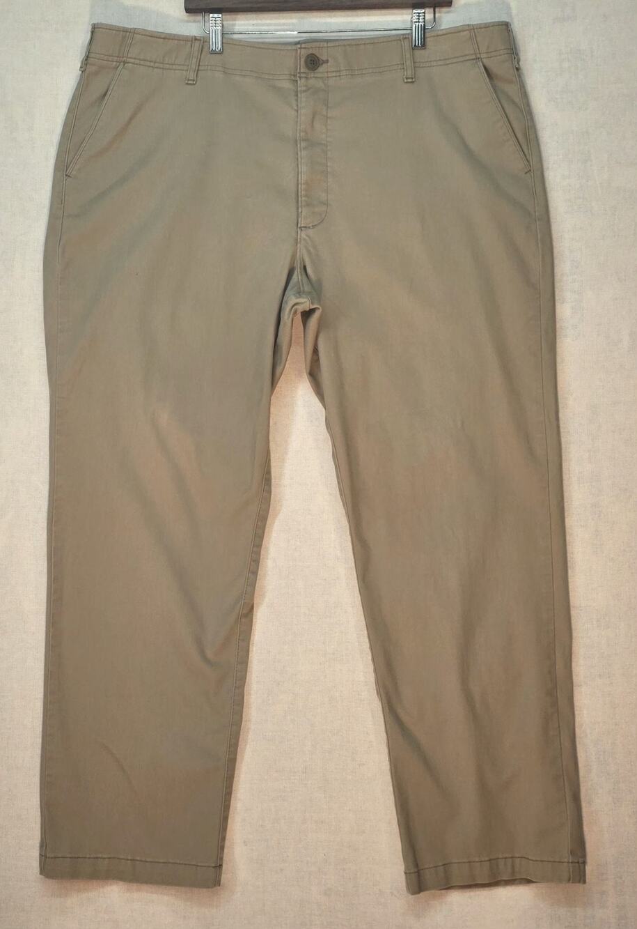 Lee Extreme Motion MVP Pants Mens 46x32 Khaki Tan Regular Straight‎ Flex